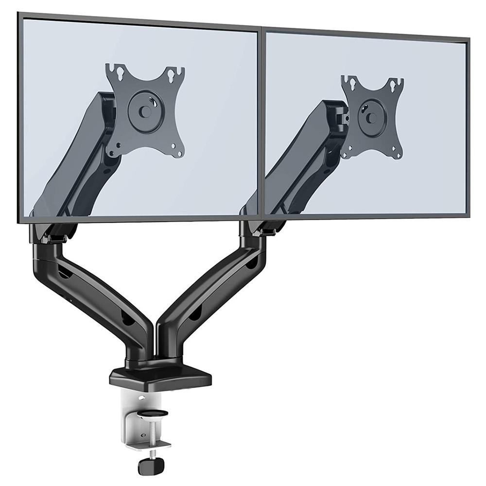 GITRU Dual Monitor Desk Mount Stand Full Motion Swivel Computer